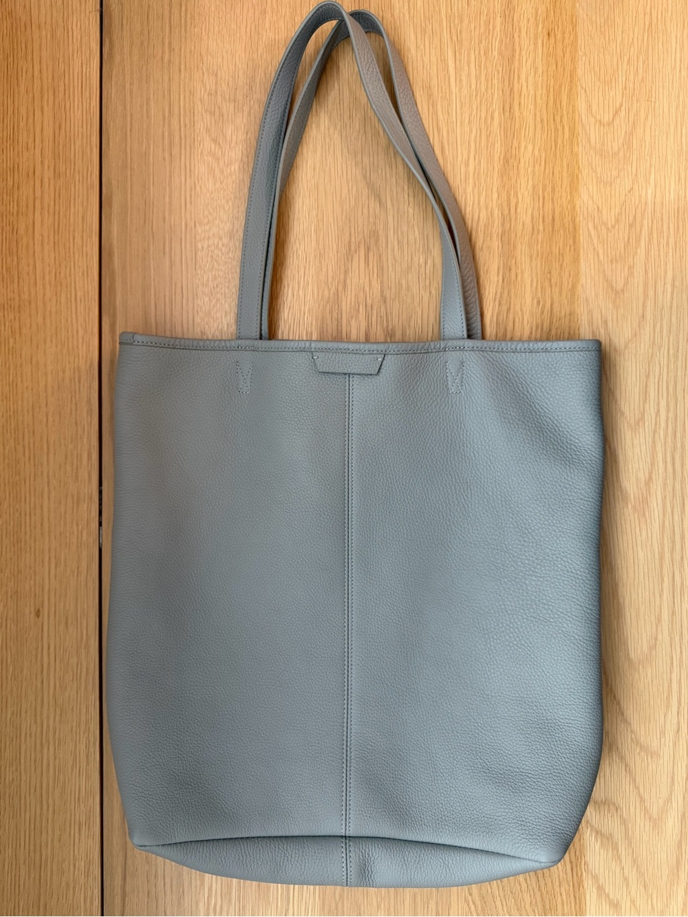 Leatherology Vertical Uptown Leather Tote — Modern Minimalist Carryall - 0208
